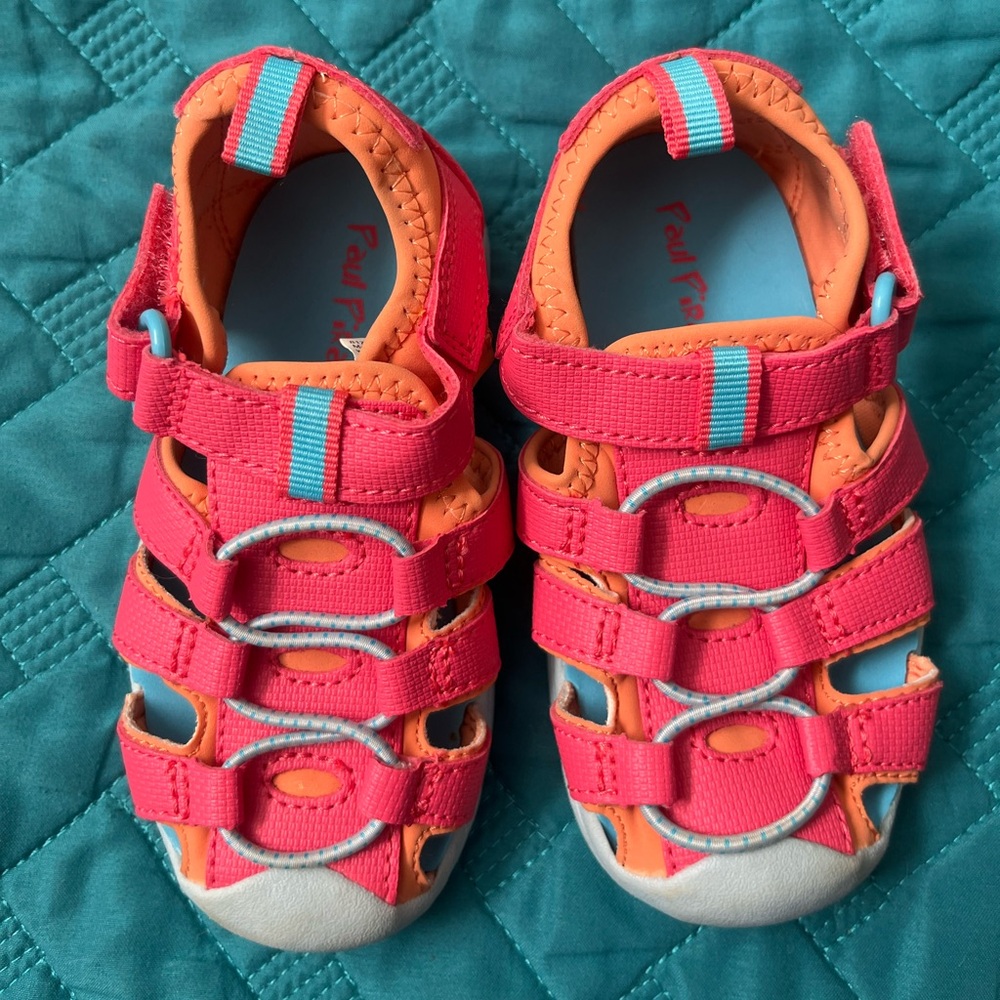 Paul Pirate Pink Sandals 
Size 7
Never worn